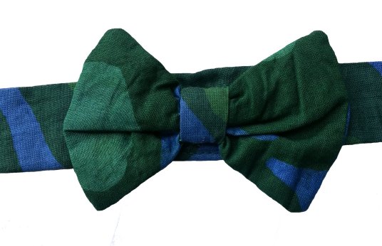 African Cotton Boys Bow Ties - Green