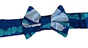African Cotton Boys Bow Ties - Teal