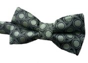 Microfiber Sage Dots Patterned Boys Bow Ties