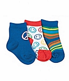 3 Pr Newborn Peace & Happiness Socks in Gift Bag