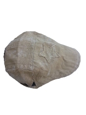 Distressed Cotton Star Applique Kids Driver Hat - Khaki
