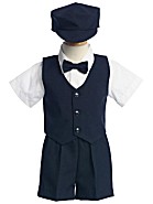 <b>Sale</b> Boys Special Occasion 5 Pc Shorts Set - Navy
