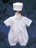 Christening Romper in Satin Close-Out