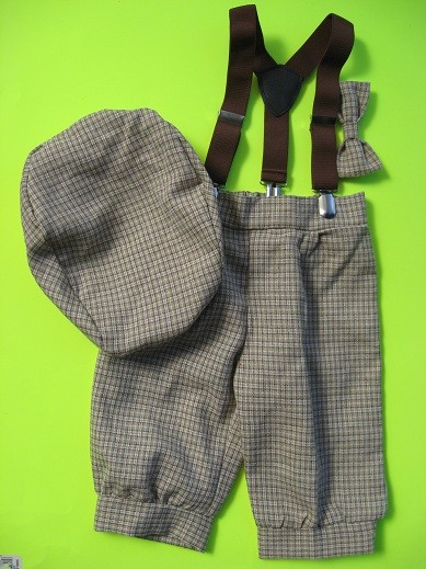One of a Kind  Light Brown Check Knicker Set