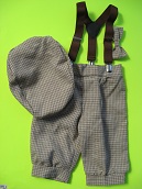 One of a Kind  Light Brown Check Knicker Set