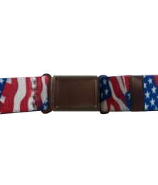 Magnetic Buckle Stretch Elastic Belts - American Flag
