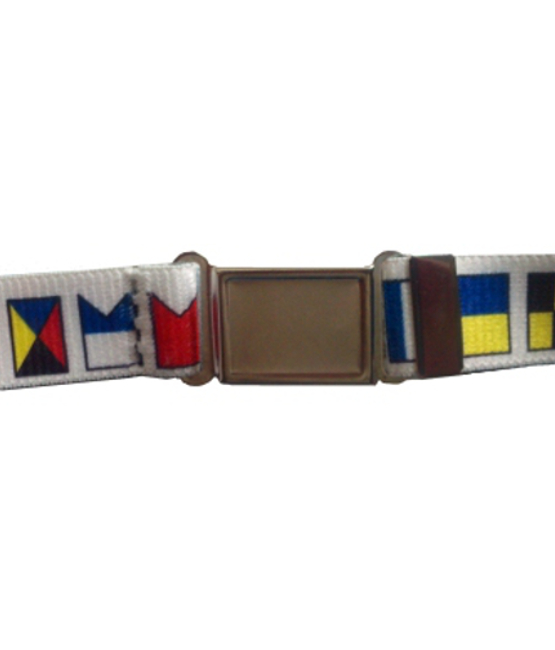 Flags of the World Magnetic Buckle Elastic Belts