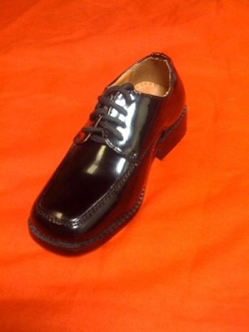 Patent Leather Square Toe Dress Shoes - Black SALE