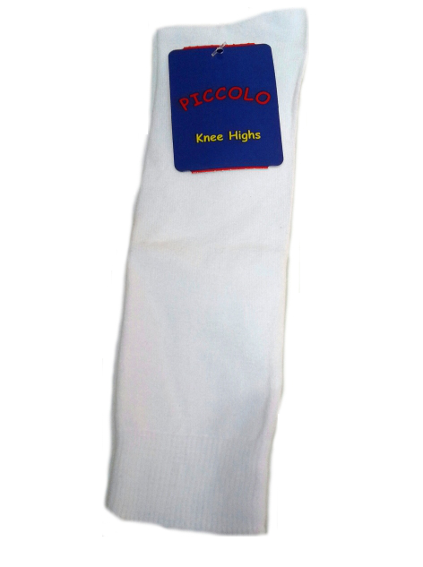 Infant Boys Nylon Dress Knee Socks - White