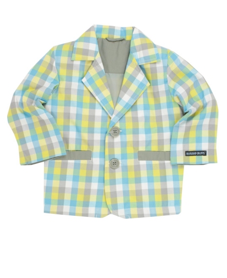 Rugged Butts Infants Checked Cotton Blazer
