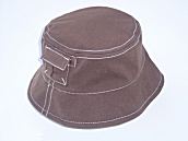 Toddler Cotton Bucket Hat - Brown