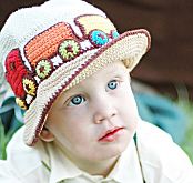 Crochet Train Hat For Infants