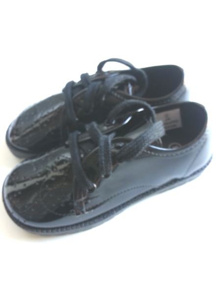 Black Patent Wingtip Oxford Dress Shoes