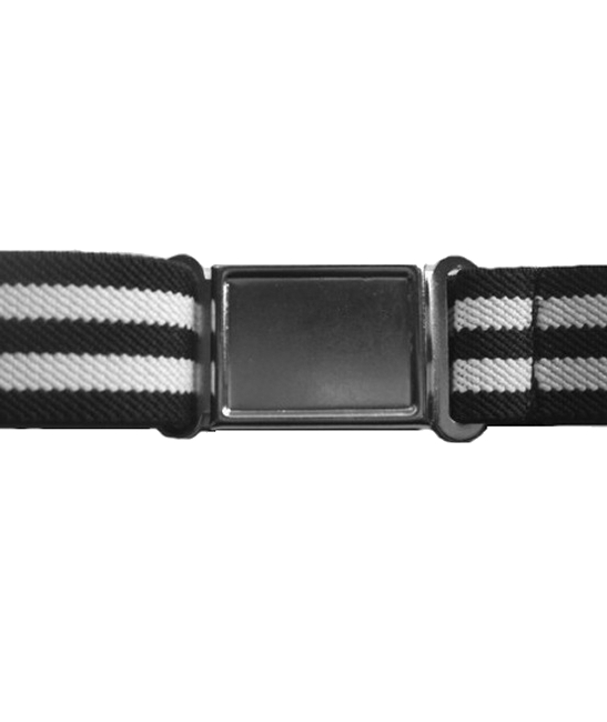 black-white-black magnetic belt