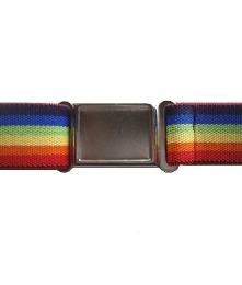 Magnetic Buckle Elastic Belts - Rainbow Stripe