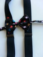 Bow Tie Set - Black Suspenders / Stars Bow Tie