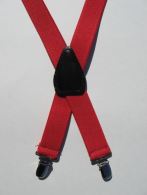 Close-Out Kids Elastic Suspenders - Red
