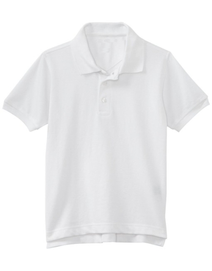 Toddler Boys White Polo Shirt