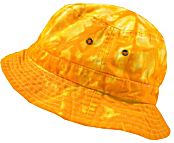 Tie Dye Bucket Hat in Gold