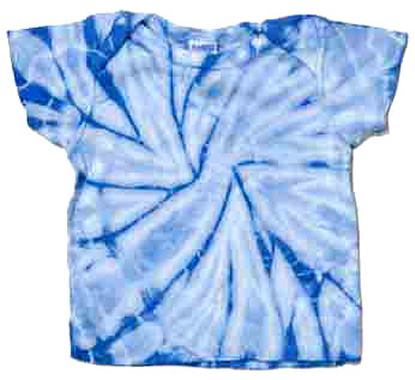 Infant Tie Dye Tee Shirt - Baby Blue