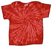 Infant Tie Dye Tee Shirt - Red
