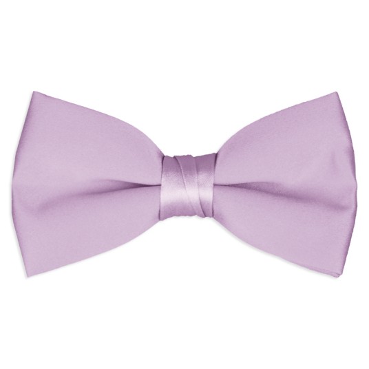 lilac satin bow tie