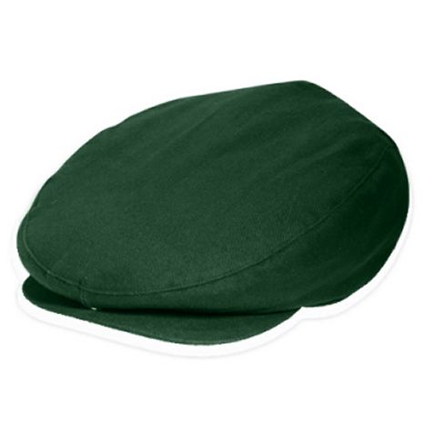 Youth Brushed Cotton Poor Boy Ivy Cap in Forest Green